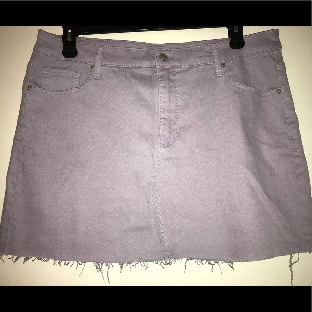 Lavender Denim Skirt